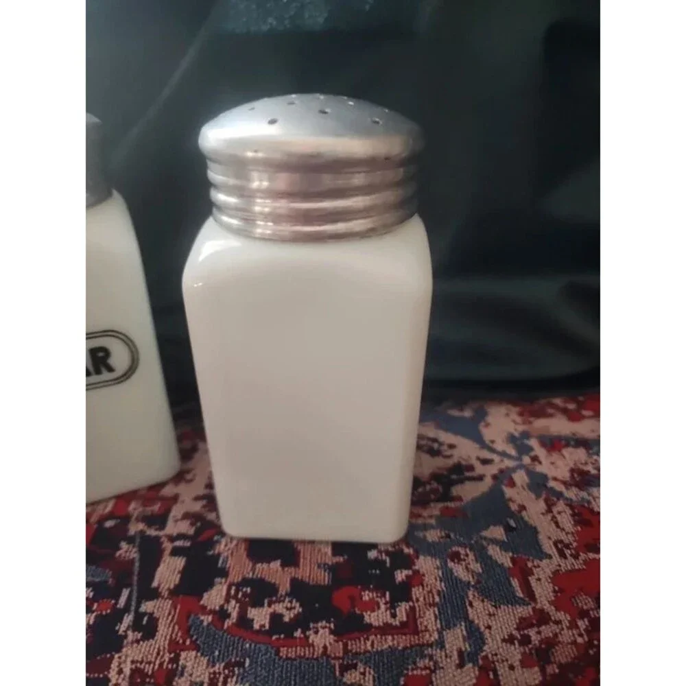 1930s 40s McKee Milkglass shakers
